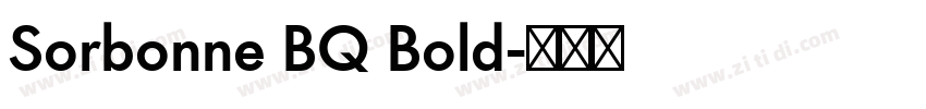Sorbonne BQ Bold字体转换